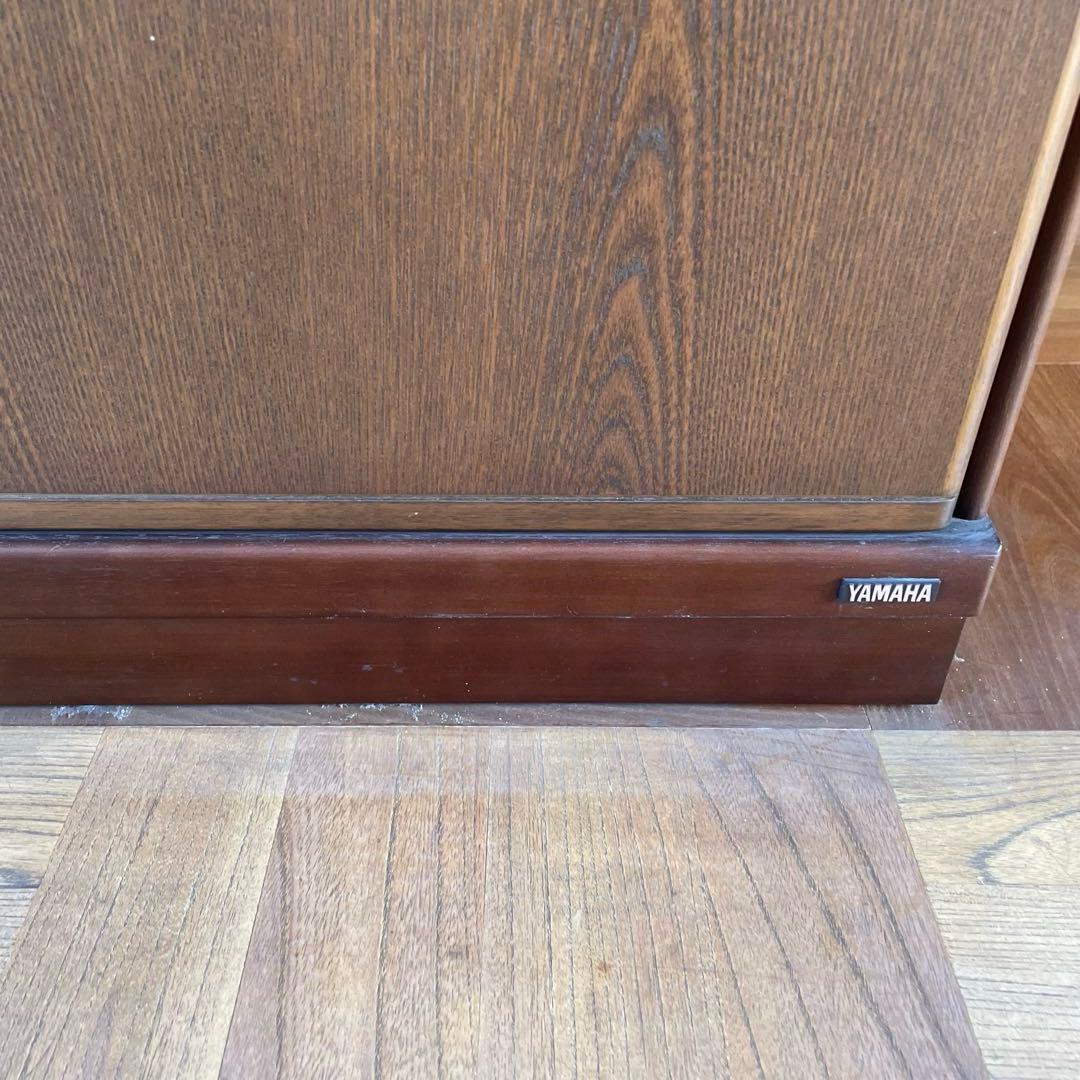 YAMAHA ヤマハの家具　ビンテージ家具　ダークブラウン木製クローゼット 2扉