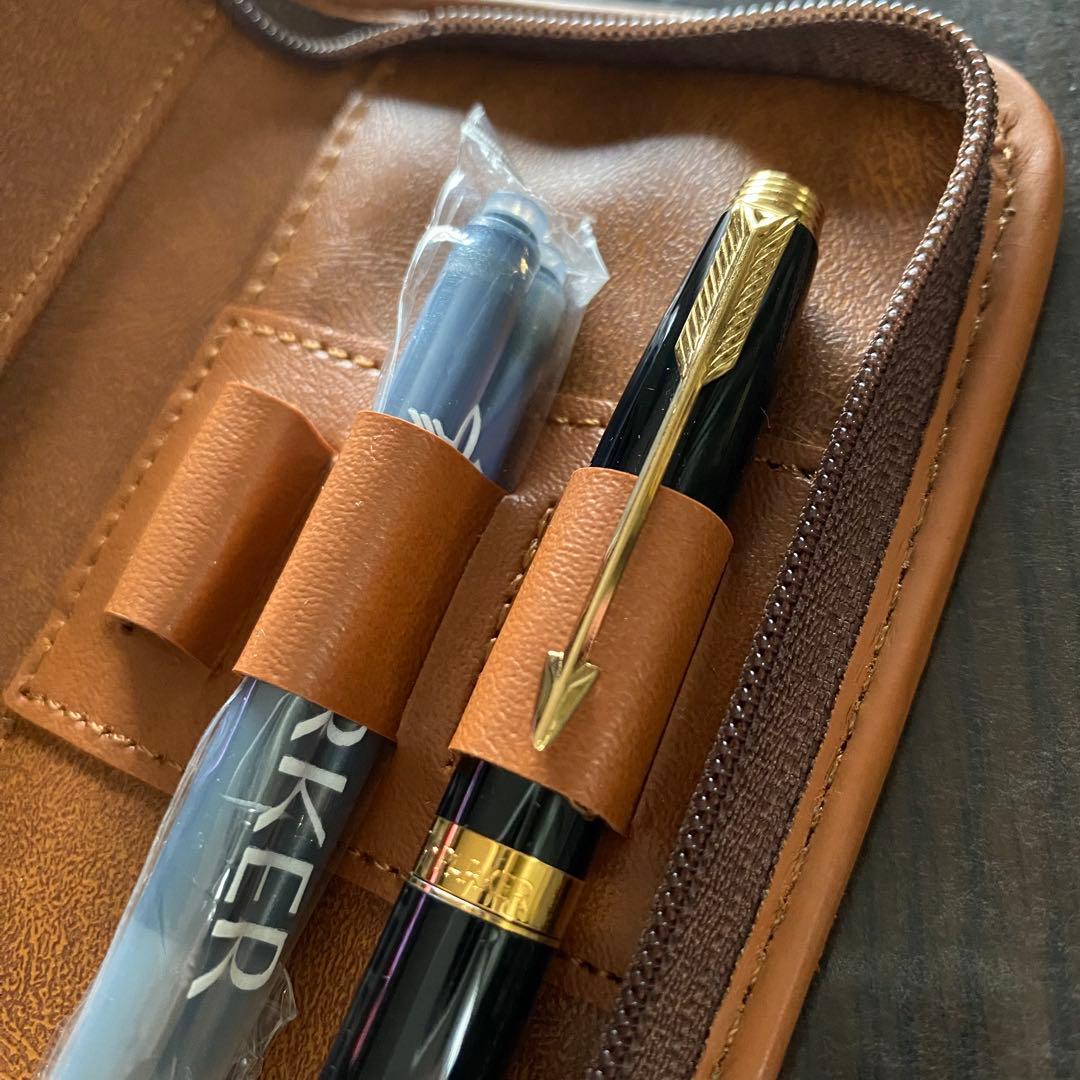 【新品 未使用】PARKER 万年筆 ペンケース インク