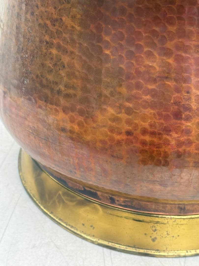 イタリア銅製バケツ☆花入れ☆物入