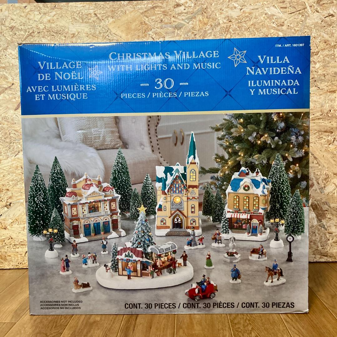 COSTCOクリスマスビレッジ 30ピースセット　訳アリ特価　よいクリスマスを！
