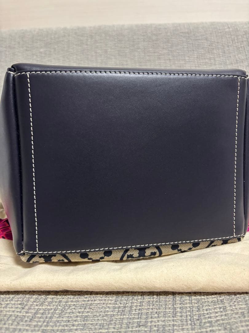 ✨美品✨TORY BURCH モノグラムジャカードバケットバッグ