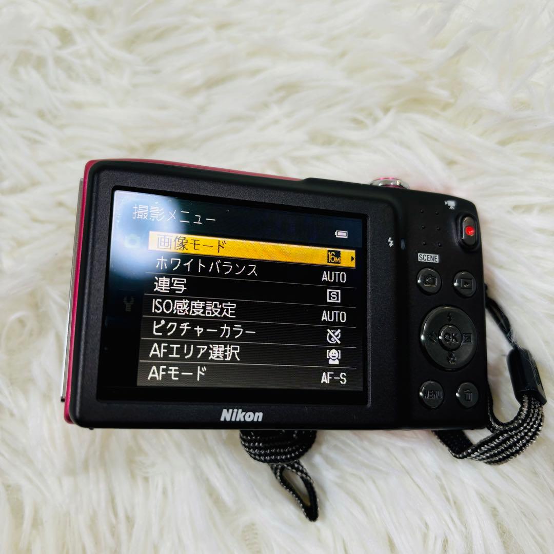 【美品】Nikon COOLPIX S3300 ストロベリーピンク
