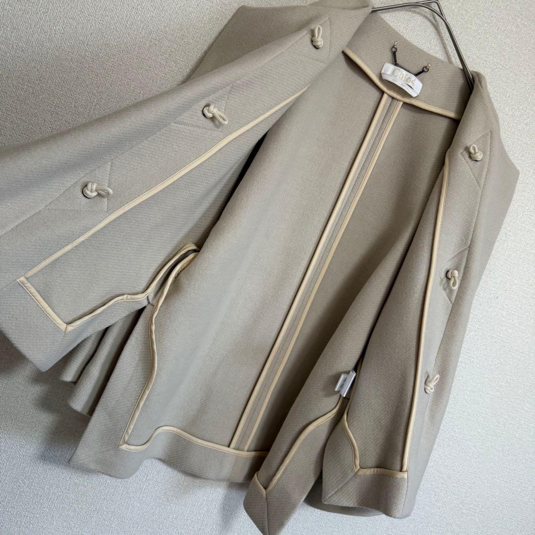 美品★Chloe★大草直子さん着用★バージンウール★ショートブルゾン★