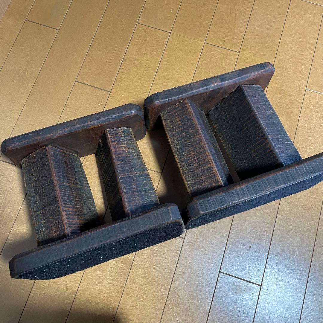 中古　「和」一人卓　花梨　一枚板 天然木　長イス