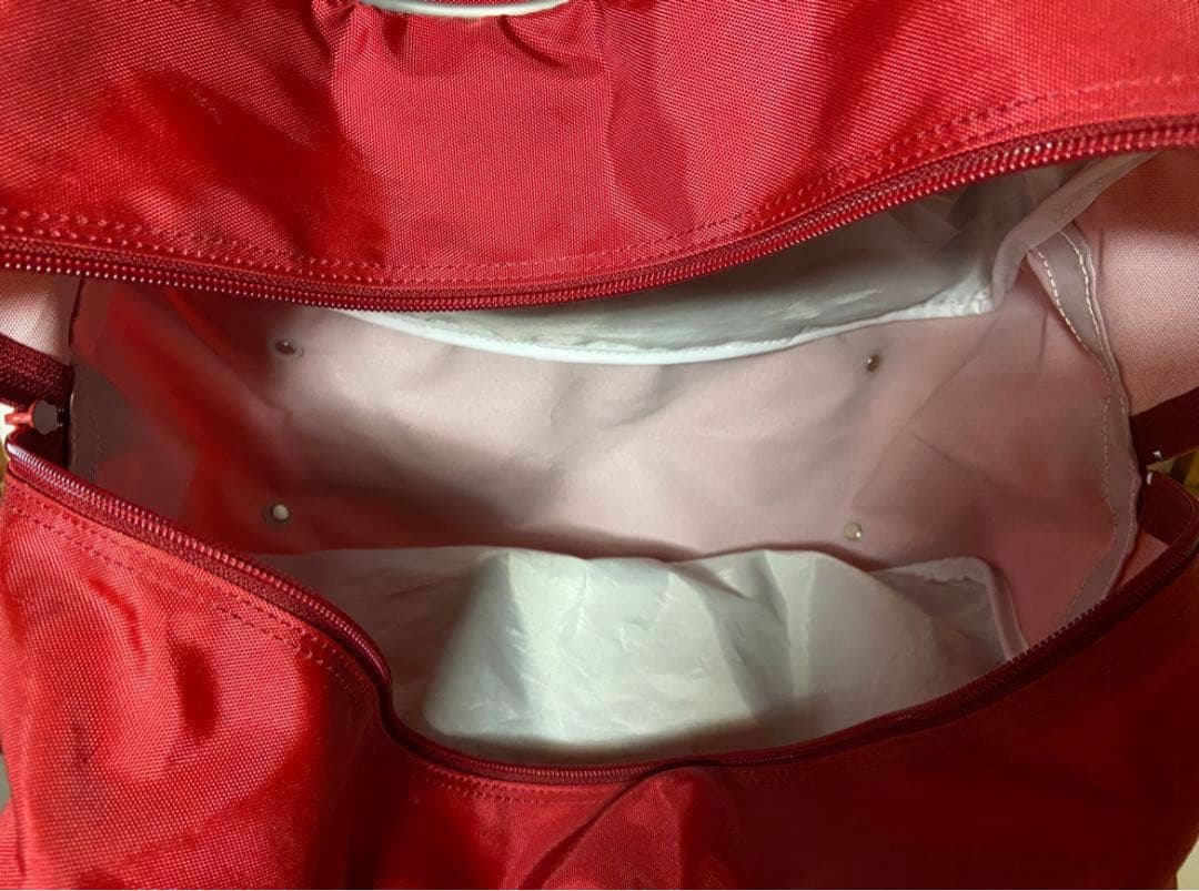 ワールドペガサス　赤　スクバ　スクールバッグ　旧ワッペ　ワッペ