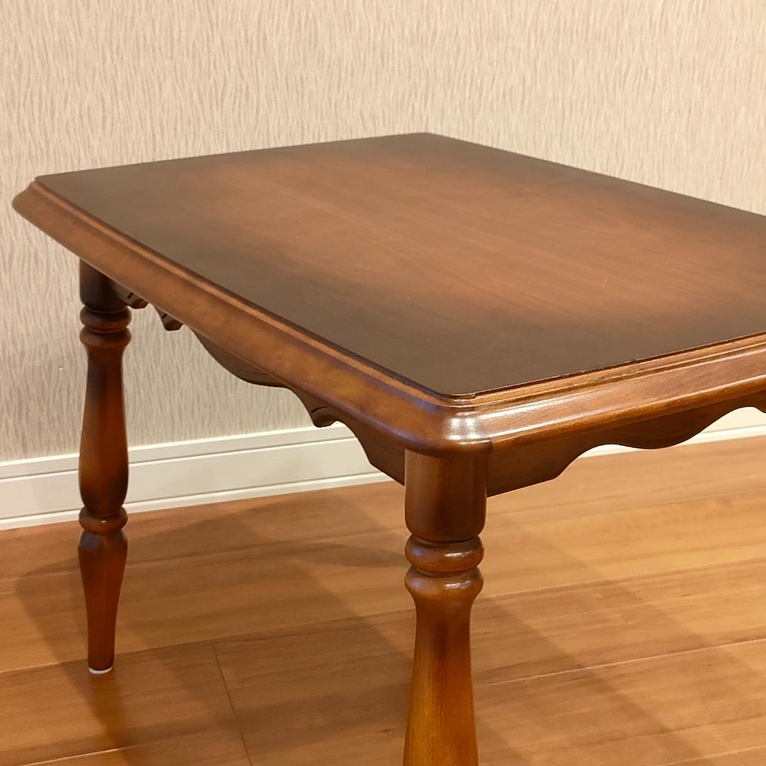 カリモク　サイドテーブル　コーヒーテーブル　天然木