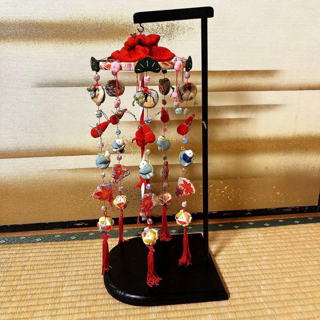 下げ物　吊るし飾り　お雛様　ちりめん　ハンドメイド