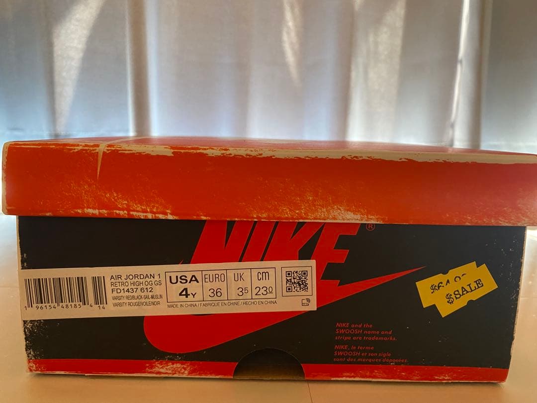 スニーカー NIKE AIR JORDAN 1 4Y