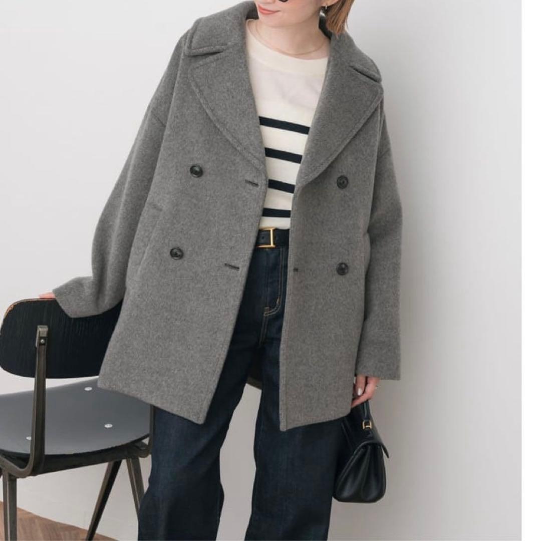 TICCA 2025 美品 ティッカ ピーコート グレー