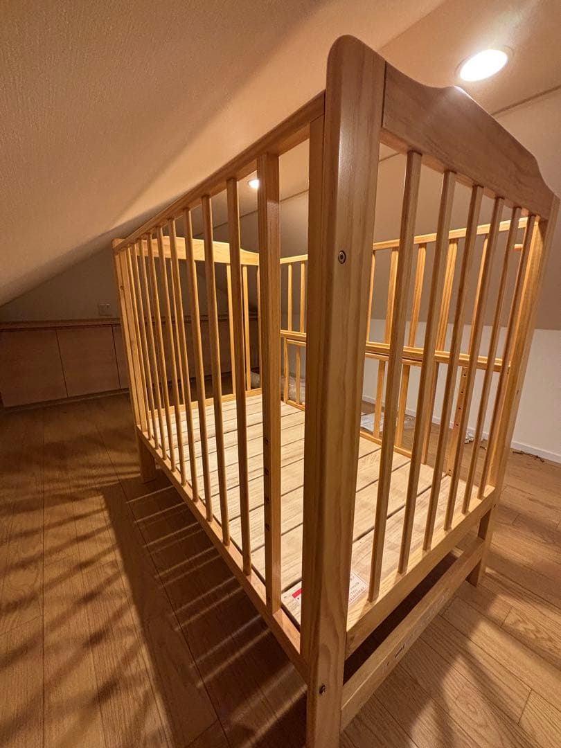 【ほぼ新品/実測済】カトージ ハイシート ベビーベッド 02399 欠品なし