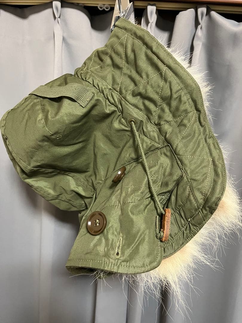 【超美品　デッド】米軍実物　M-51 リアル　コヨーテファー付フード　ワイヤー入