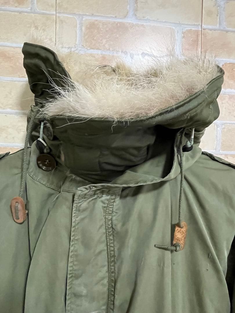 【超美品　デッド】米軍実物　M-51 リアル　コヨーテファー付フード　ワイヤー入