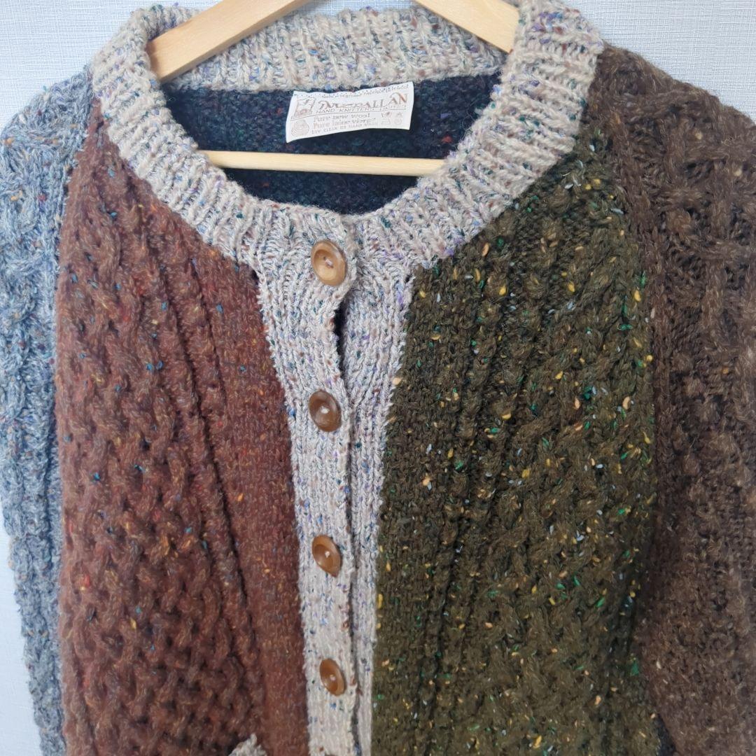 美品　INVERALLAN インバーアラン カーディガン　茶タグ　スコットランド