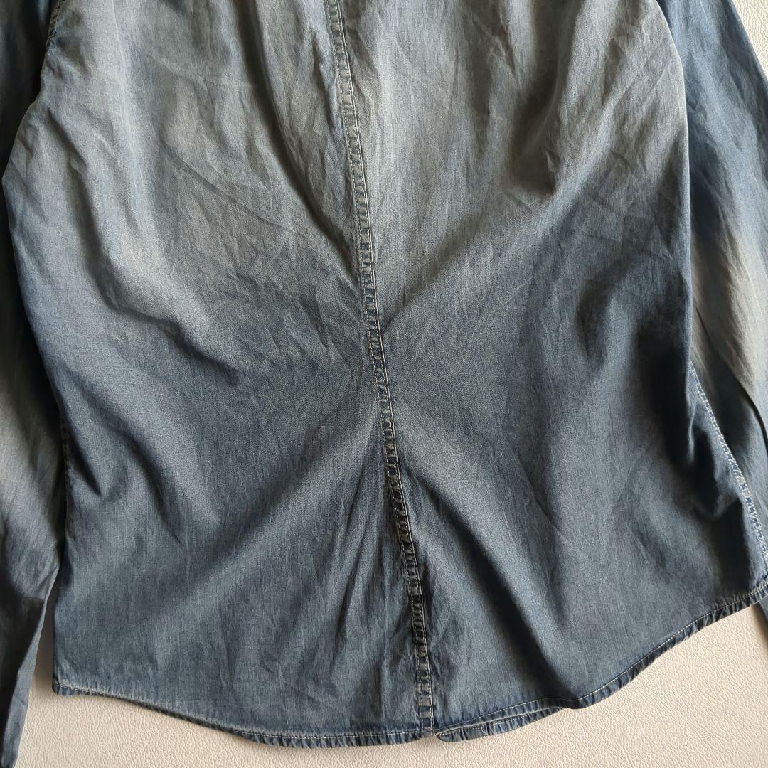 フランクアンドアイリーン ロンハーマン 長袖シャツ コットン ビンテージ加工