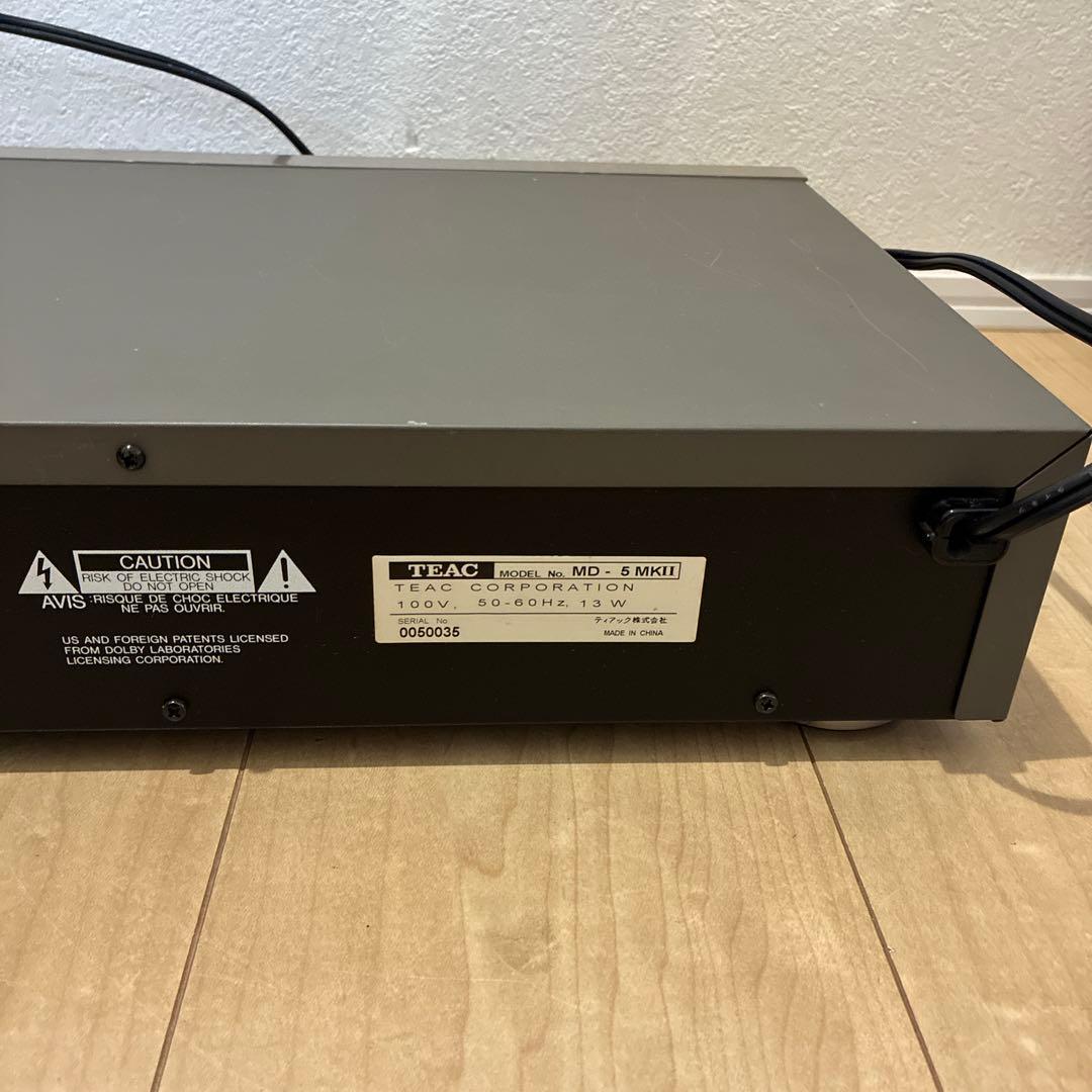 完動品　TEAC MD-5 MK 2 MDデッキ　動作良好です