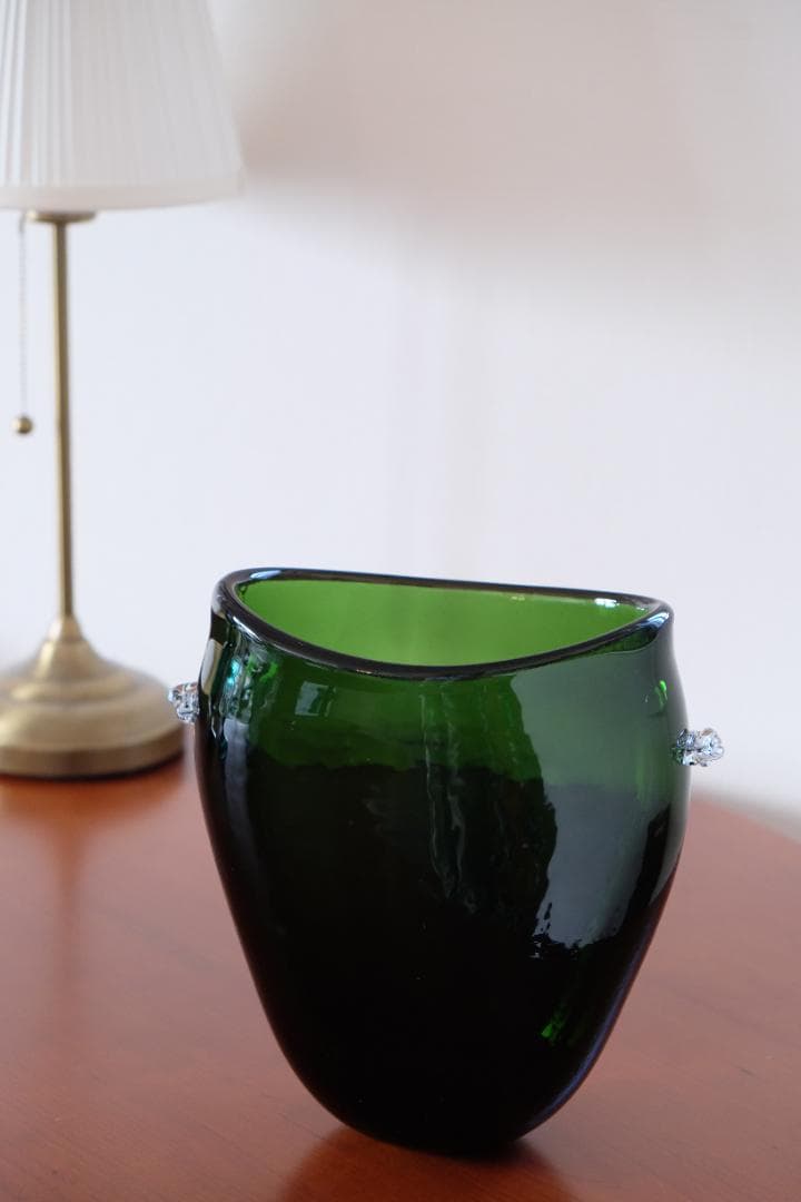 西山亮 民藝品 吹きガラス 花瓶 花器 骨董 横山秀樹 舩木倭帆 ガラス グラス