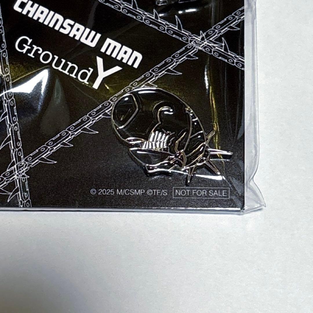 GroundY×チェンソーマン ピンバッジセット / 黒×赤ポチタ付