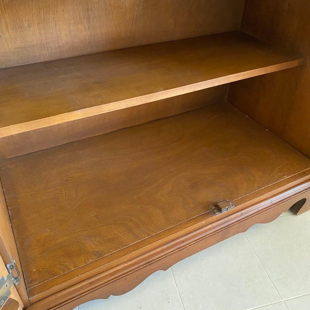 アンティーク　キャビネット　カップボード　シェルフ　食器棚　アメリカ製　北欧