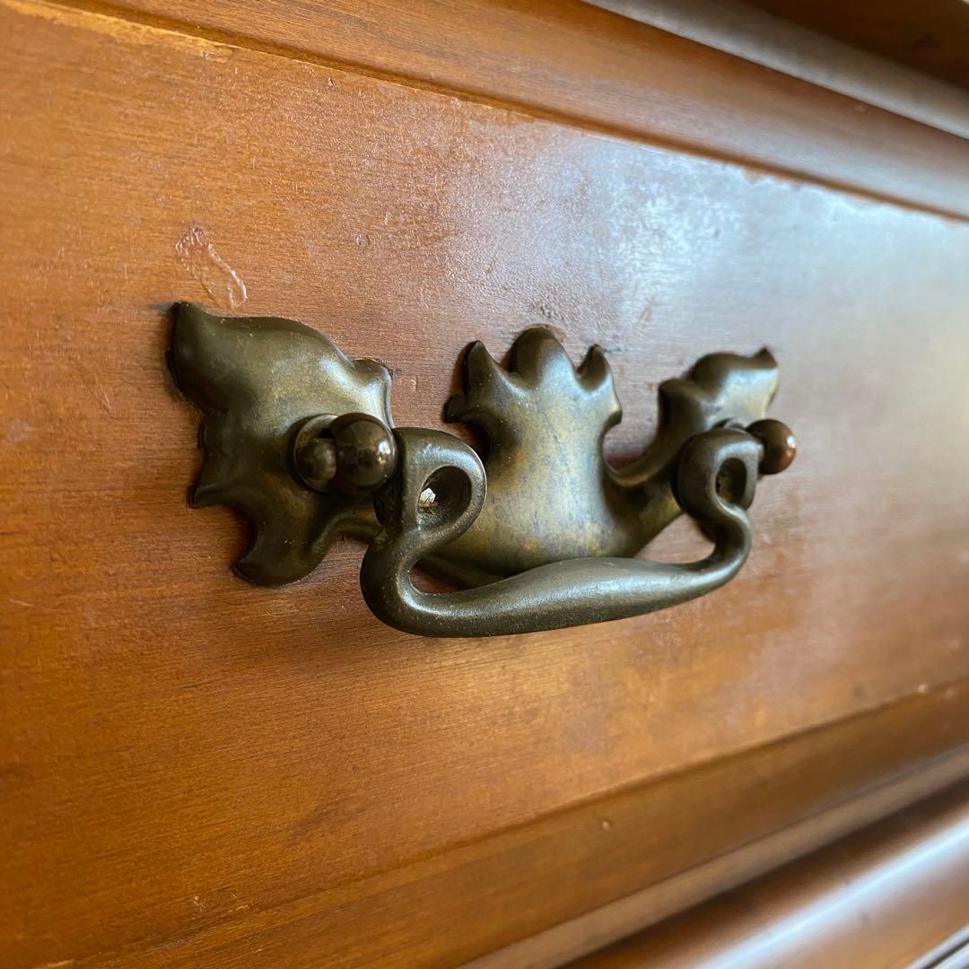 アンティーク　キャビネット　カップボード　シェルフ　食器棚　アメリカ製　北欧