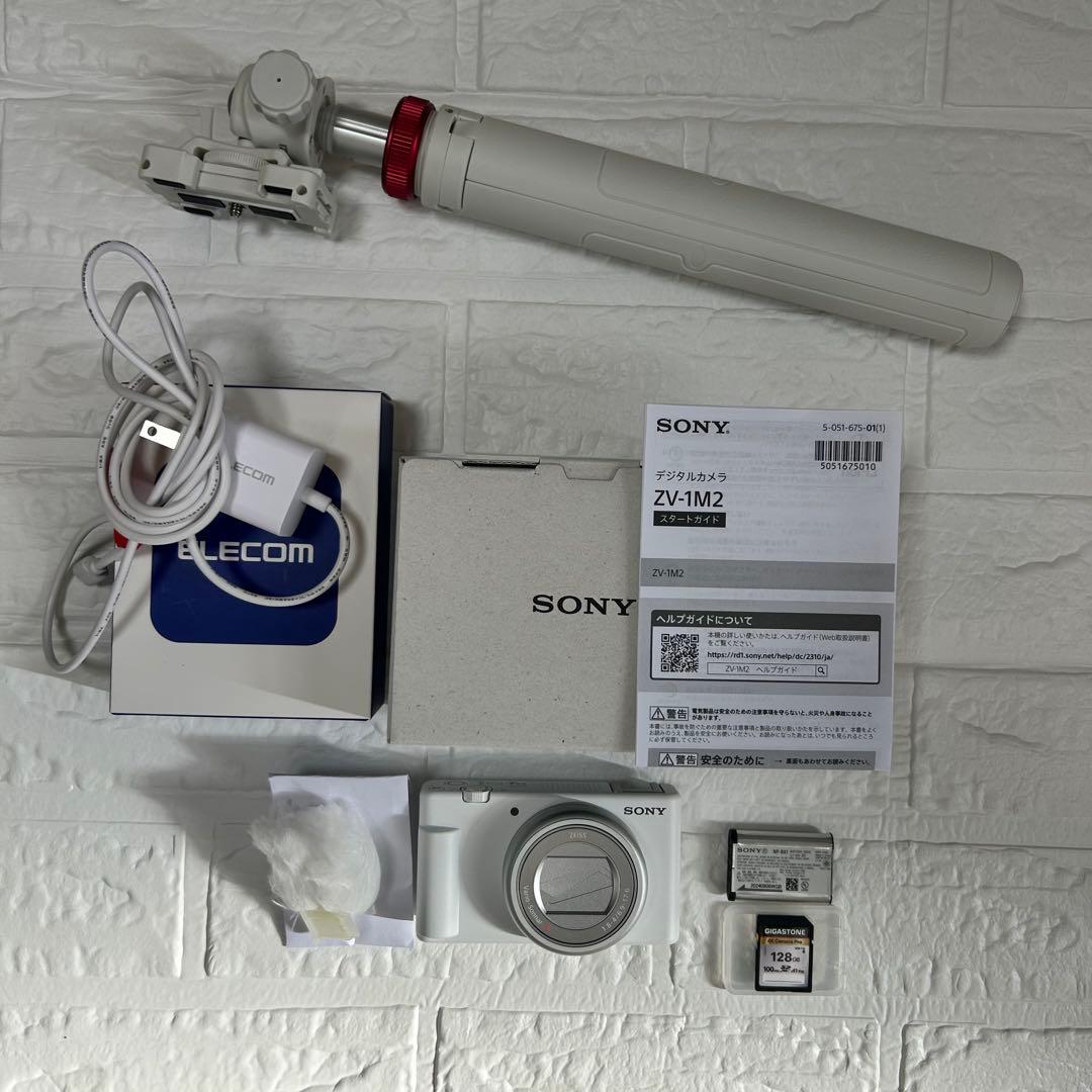 SONY VLOGCAM ZV-1M2 SDカード・三脚・充電コード付き