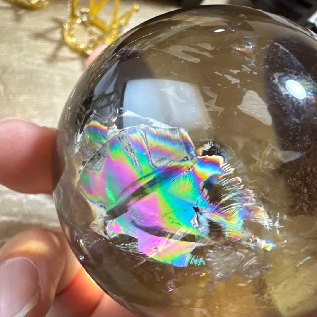 【極上品】コレクション　超透明　スモーキーシトリン　ゼウス　スフィア約6.5cm