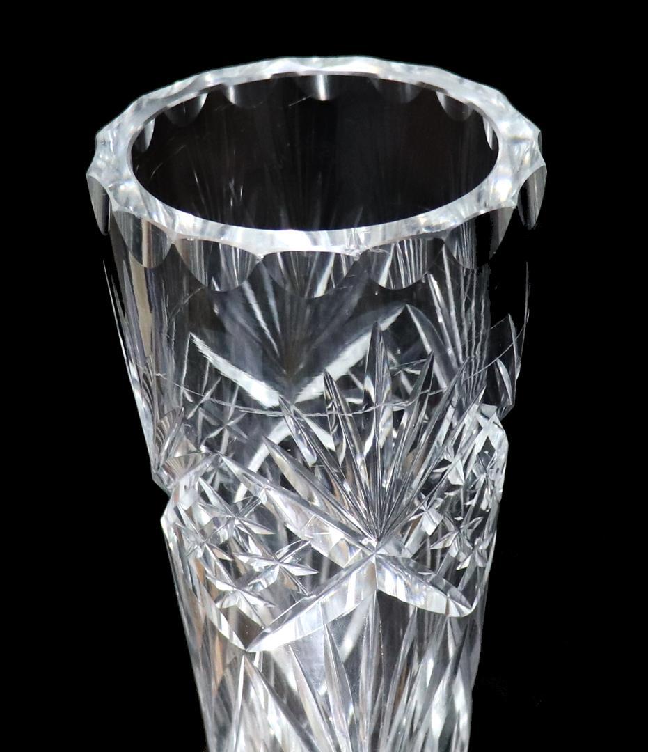 オールド・バカラ 1890年頃 幻のモデル 大型 32cm 切子花瓶 壺 星形