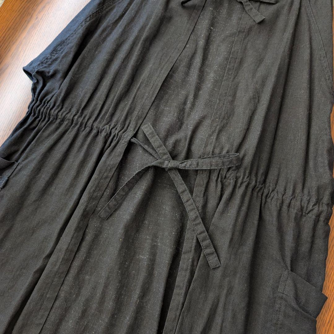 京屋染物店/縁日/KAPPOGI(紺) 割烹着 手ぬぐい付き