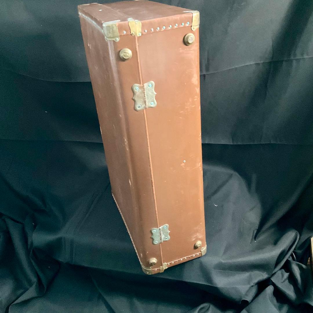 アンティーク 革製 トランク カバン 東京 古道具 ブラウン