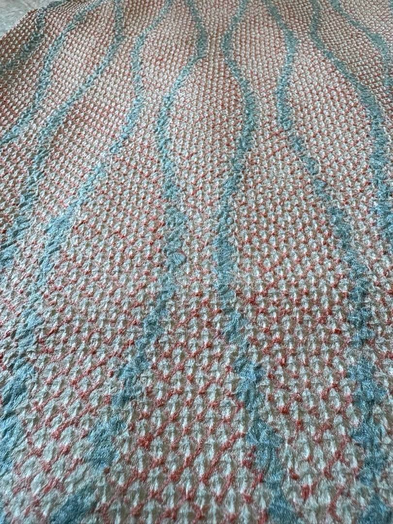 ❤️大人可愛い総絞り正絹小紋　ベビーピンク　もう出会えない逸品　新品畳紙付き