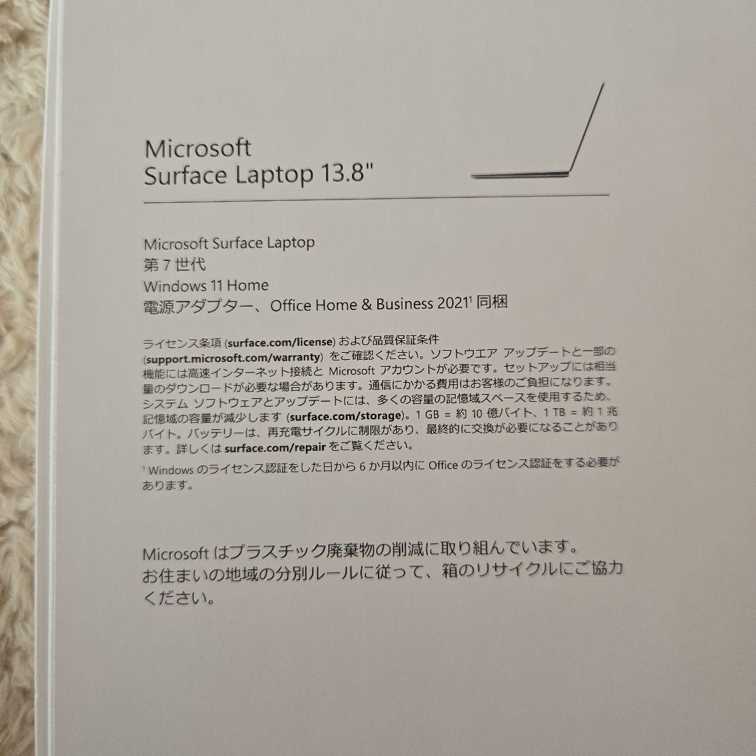 T142★ Microsoft　Surface　Laptop　第7世代