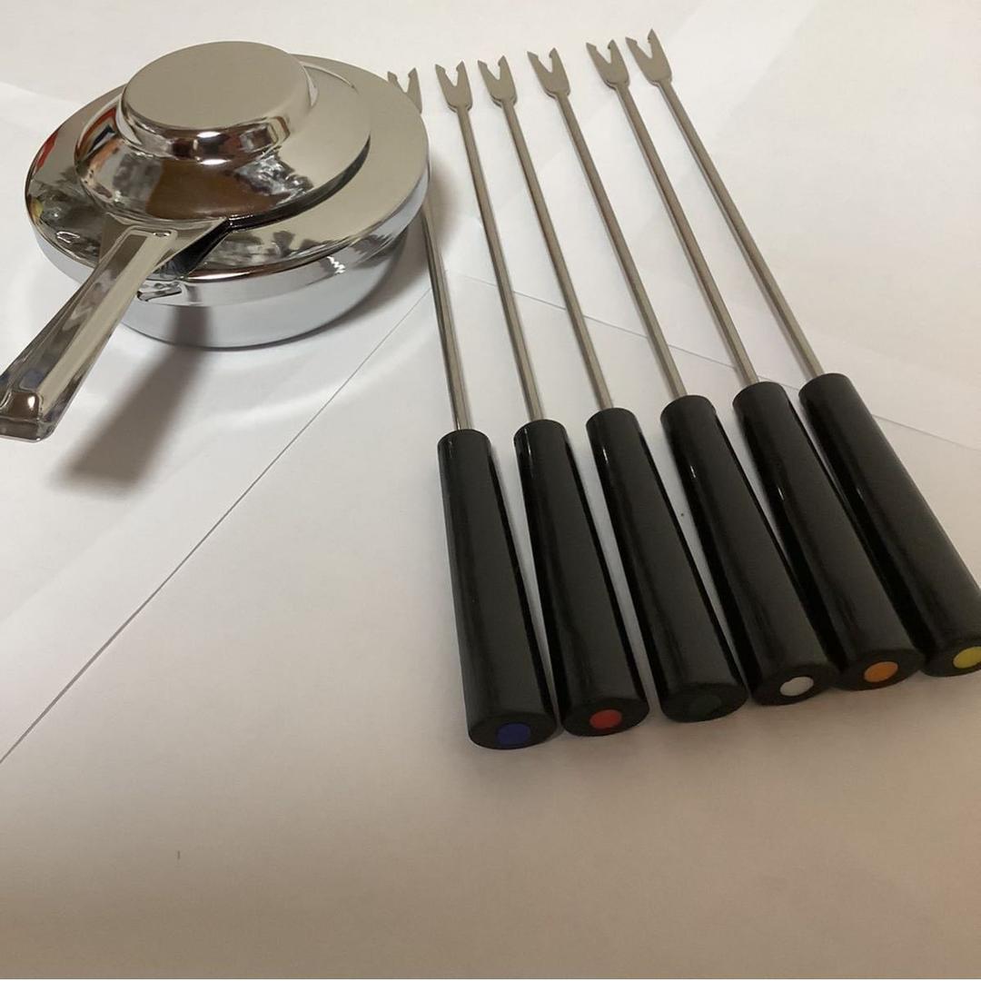 9N ル・クルーゼ フォンデュセット　チーズフォンデュ鍋　鋳鉄ホーロー　新品