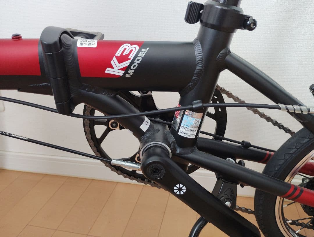 超美品 DAHON K3 2024年購入 レッド/ブラック おまけ付き