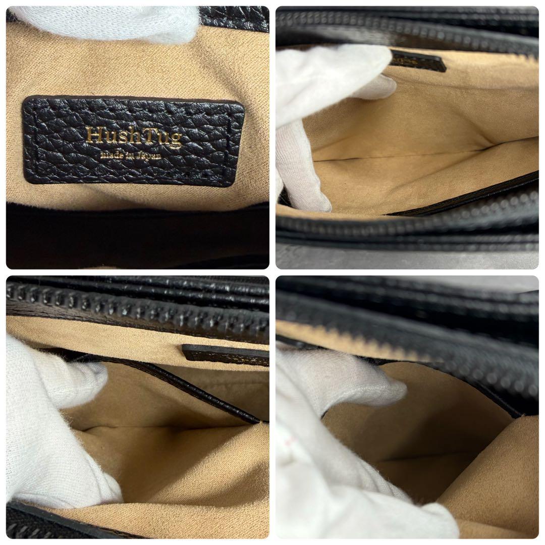 【極美品】Hush Tug レザー ショルダーバッグ 斜め掛け マチあり 大容量
