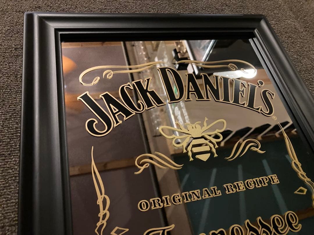 ジャックダニエル パブミラー アメリカン 雑貨 レトロ アンティーク 鏡 看板