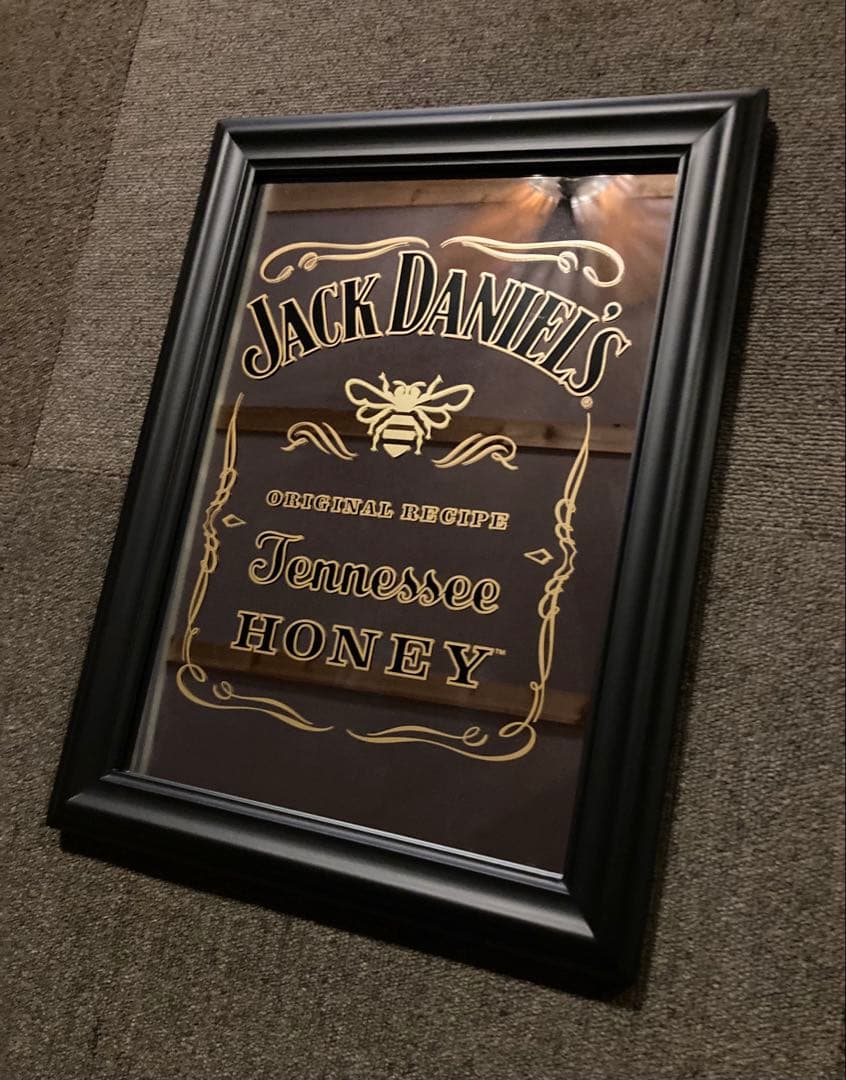 ジャックダニエル パブミラー アメリカン 雑貨 レトロ アンティーク 鏡 看板