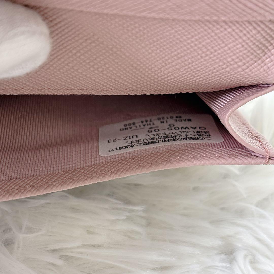 新品　agnes b. ブラック 名刺入れ　ピンク