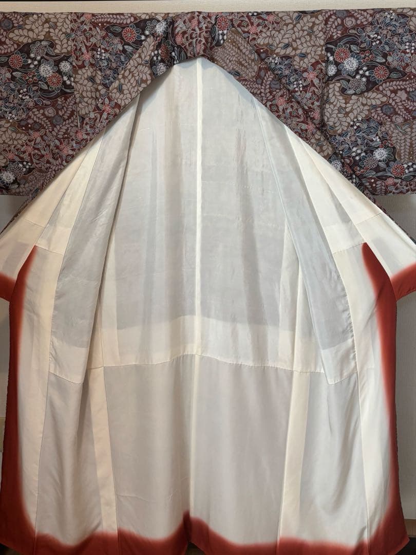 辻ヶ花模様　趣のある小紋　着物　小紋　辻ヶ花　小紋　正絹