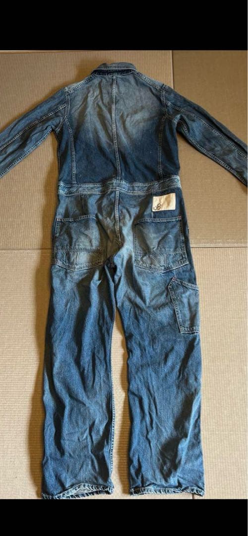JOHN BULLオールインワン/M/デニム/IDG/無地/11441/ツナギ