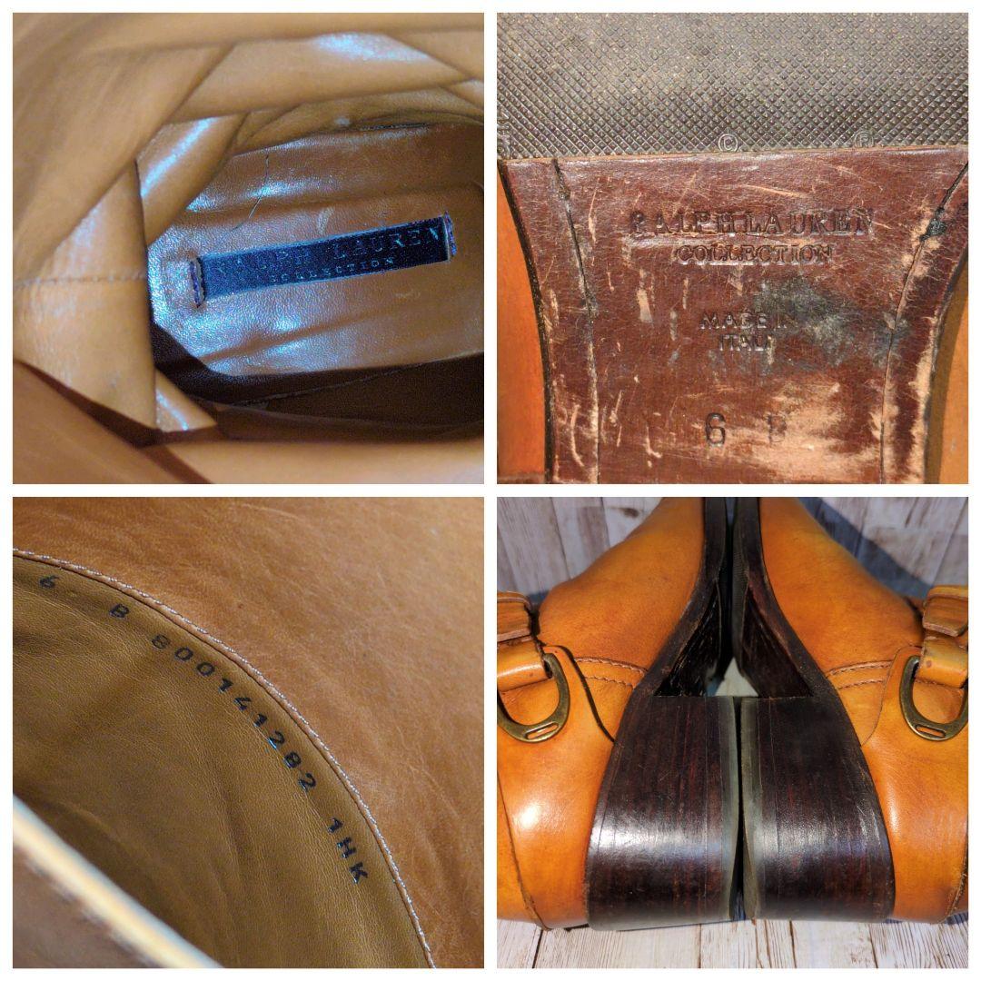 【Ralph Lauren】ジョッキーブーツ風ロングブーツ☆ブラウン☆6B