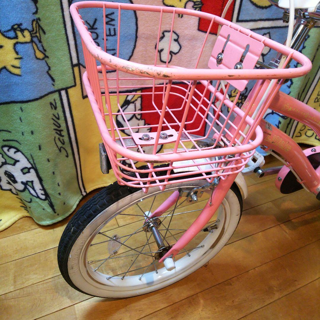 【神奈川県・東京23区お届け可】室内保管 幼児用自転車 16インチピンク