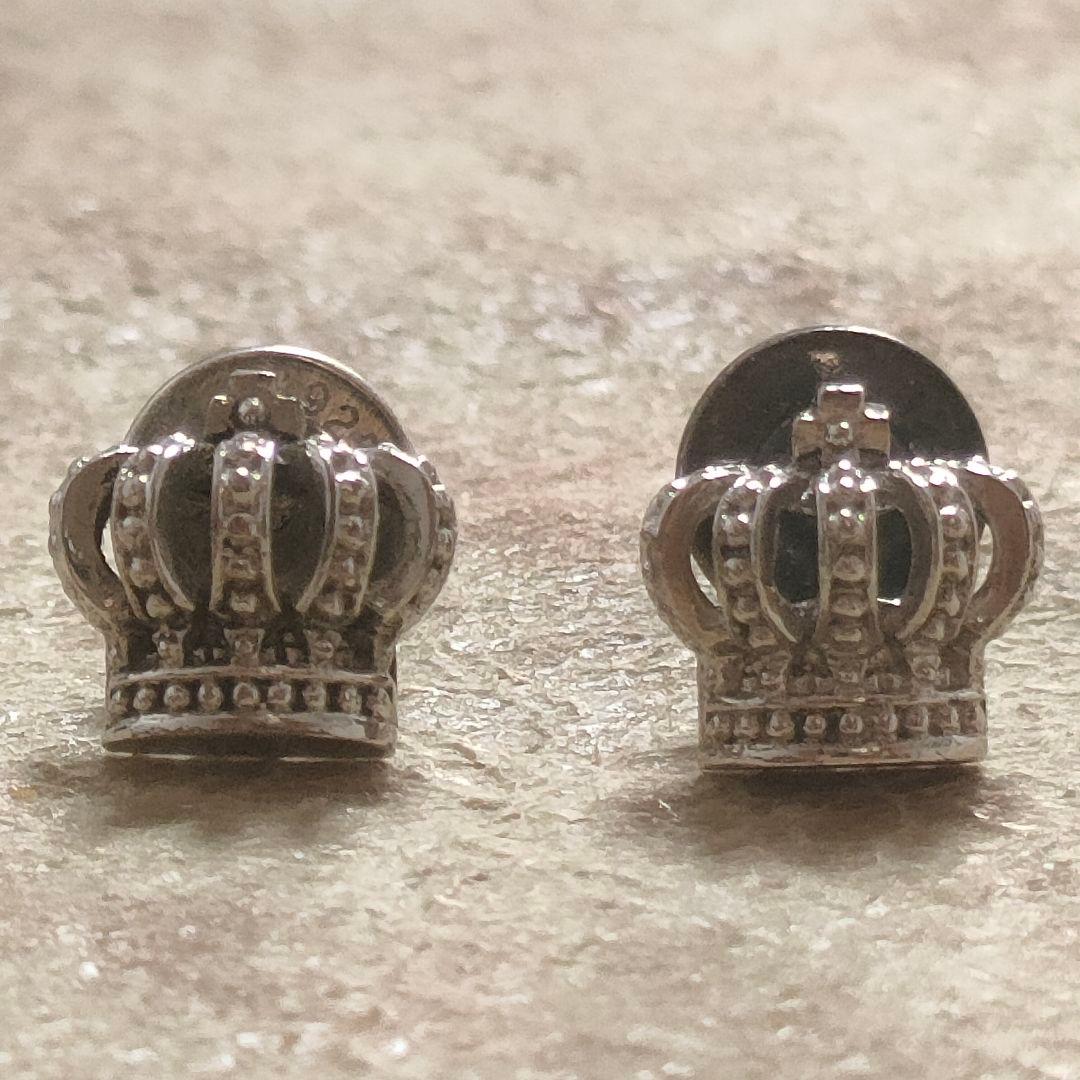 Justin Davis ジャスティンデイビス　シルバー 王冠デザイン ピアス