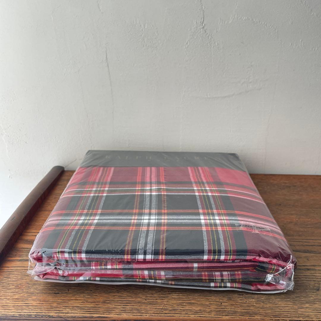 Ralph Lauren コンフォーターカバー シングル　タータン　チェック　赤