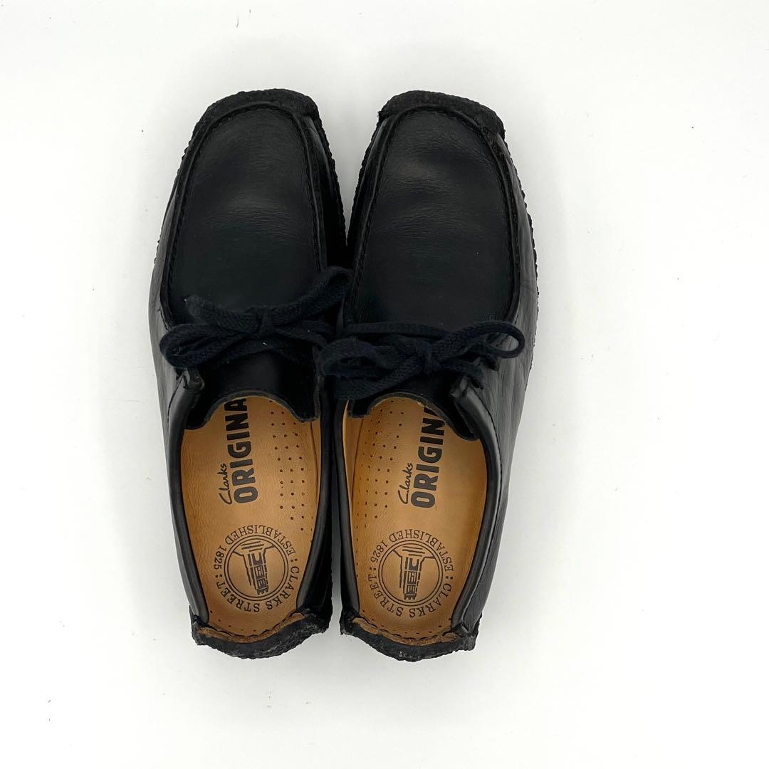 極美品 Clarks クラークス 23.5cm Natalie ワラビー 黒