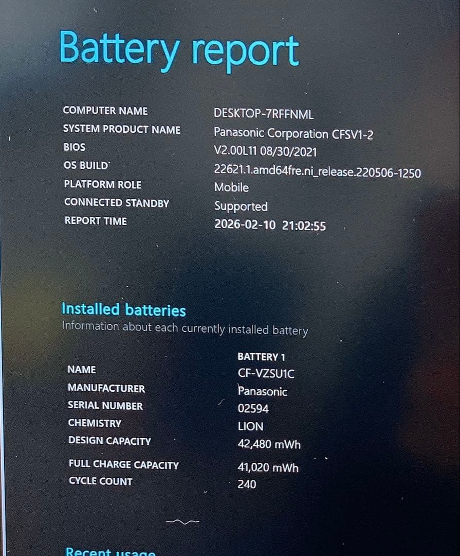 Panasonic CF-SV1R 第11世代 12.1型 軽量 Webカメラ