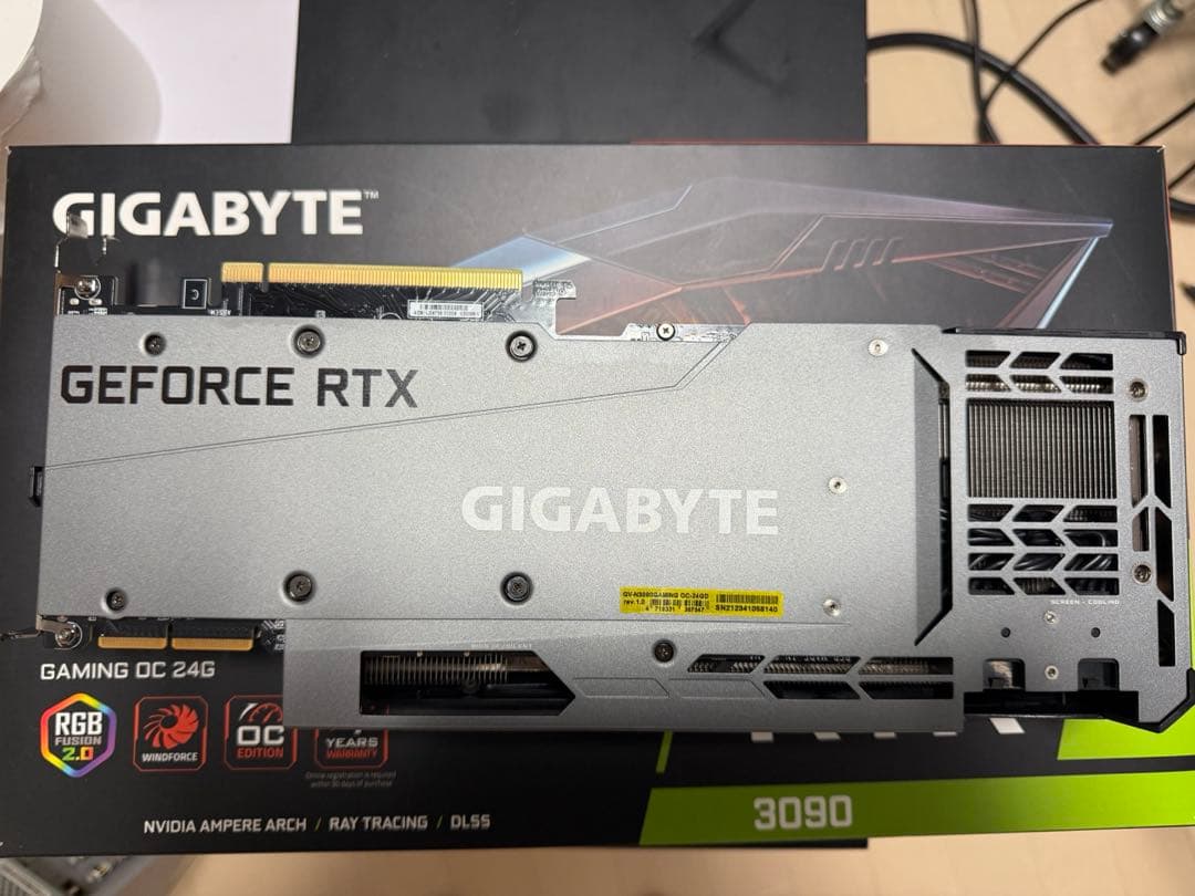 【状態良好】GIGABYTE RTX3090 24GB AORUS