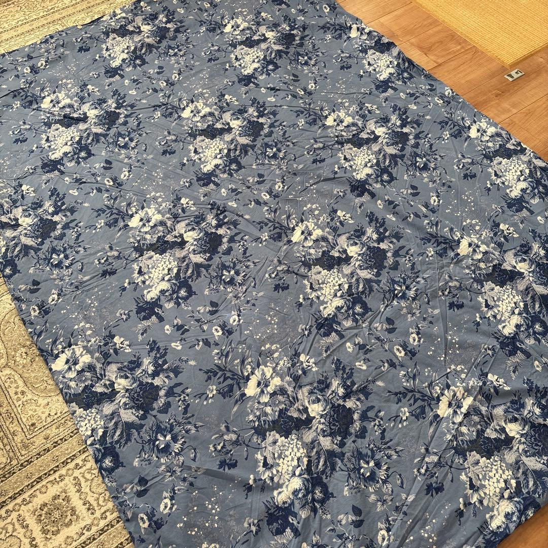 Ralph Lauren  ブルー　花柄　掛け布団カバー　シングル