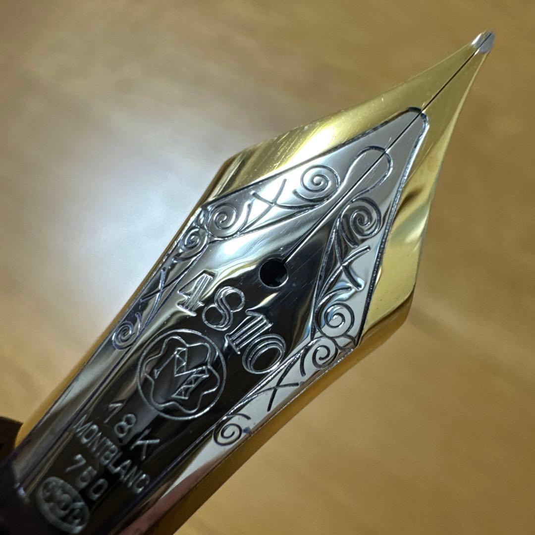 美品 MONTBLANC モンブラン 149 万年筆 18k M ブラック