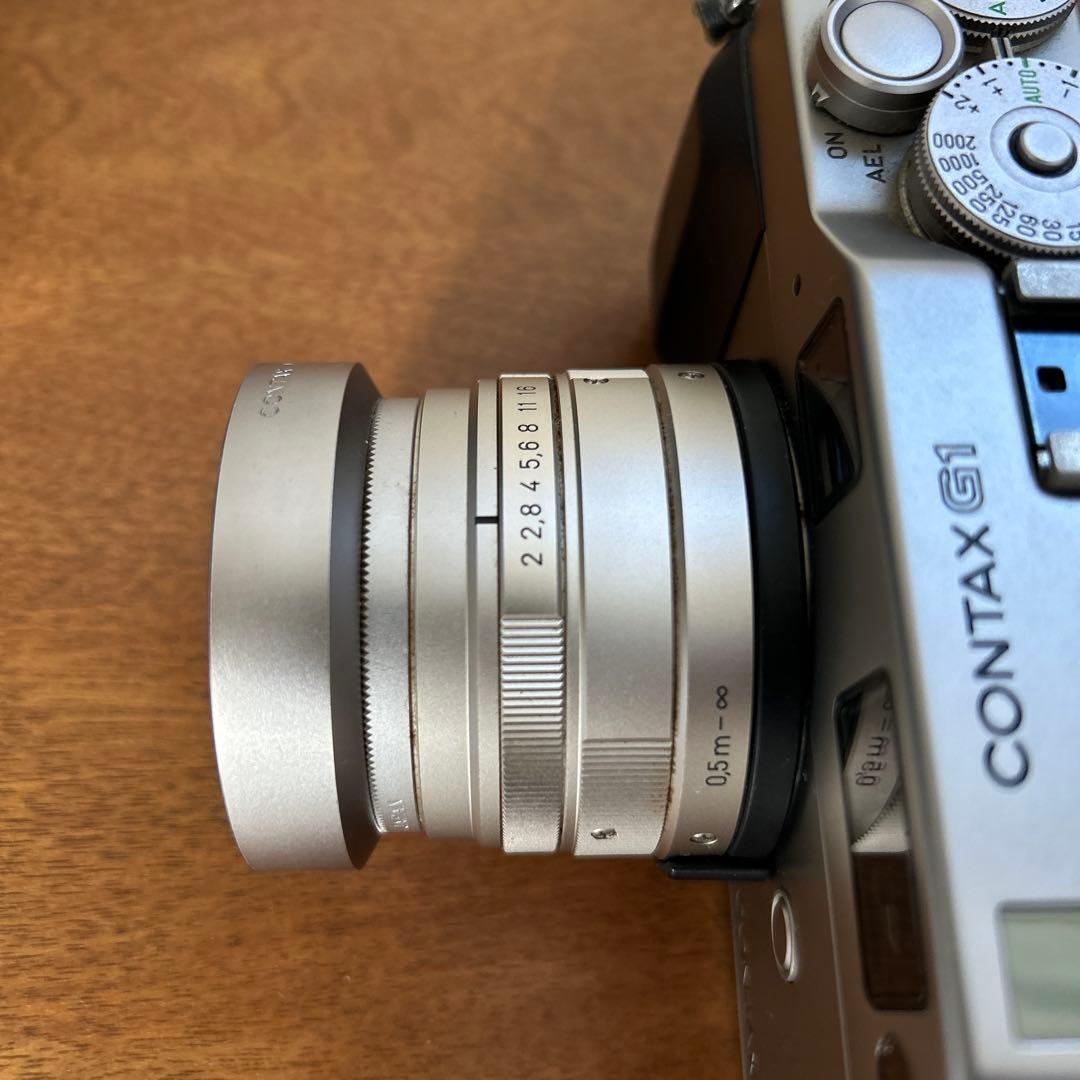 CONTAX G1 Planar 2 45 フード付き