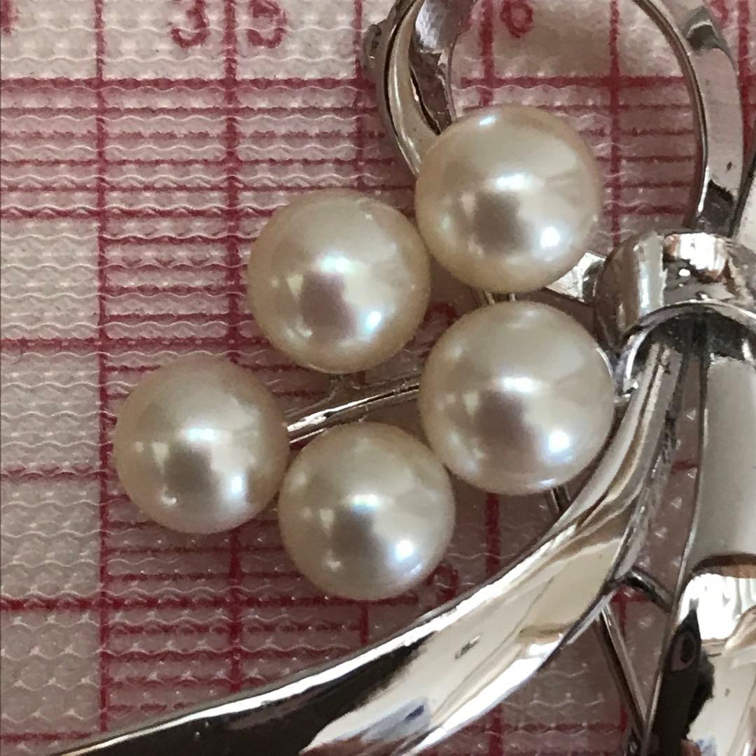 【美品☆】愛子様ご着用♡ ミキモト ロングセラー　パール　SV ブローチ　箱付き