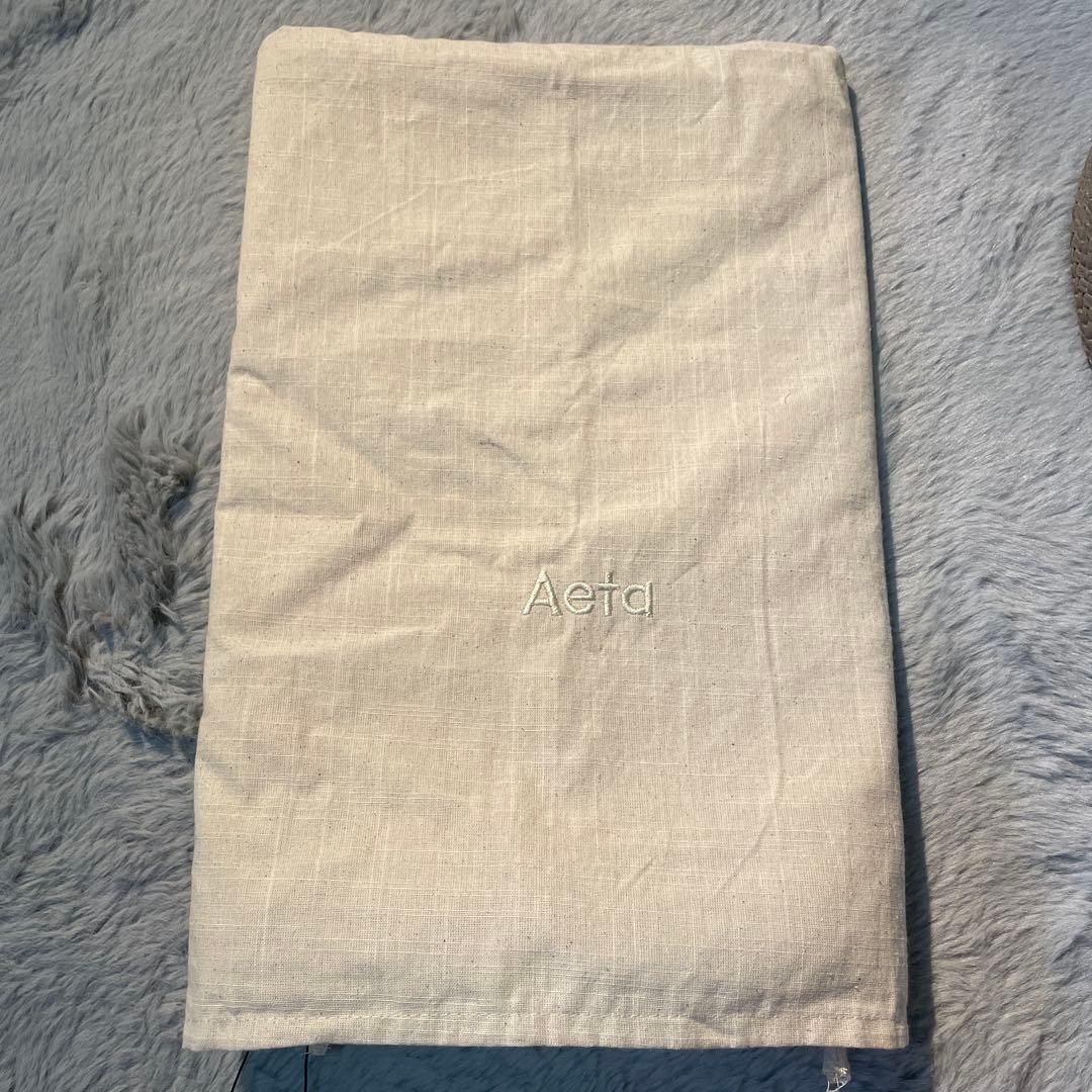 【CHINA】Aeta カウレザーバッグ　グレーベージュ　Lサイズ